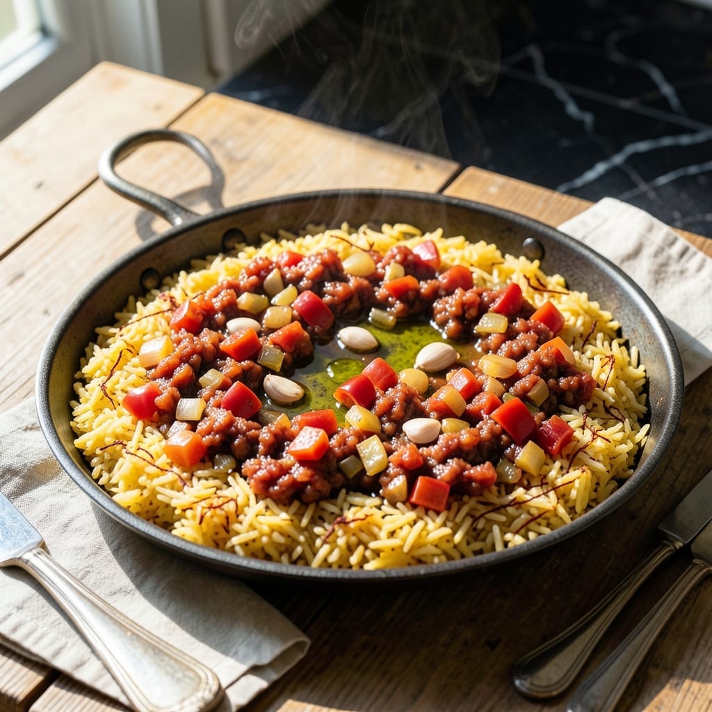Sofrito Recipe Paella: Spanish Saffron-Infused Rice With Authentic Flavor