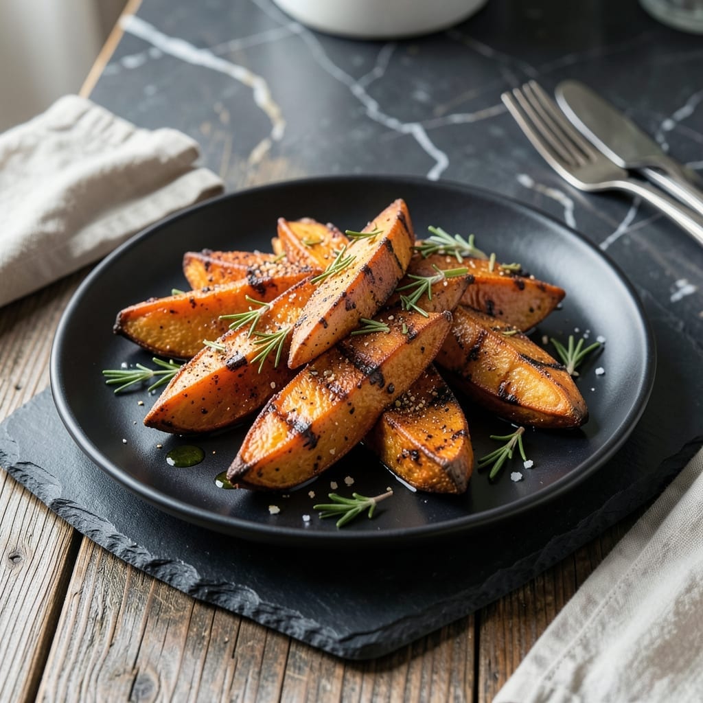 Grilled Sweet Potato Wedges Recipe: Smoky Caramelized Crispiness
