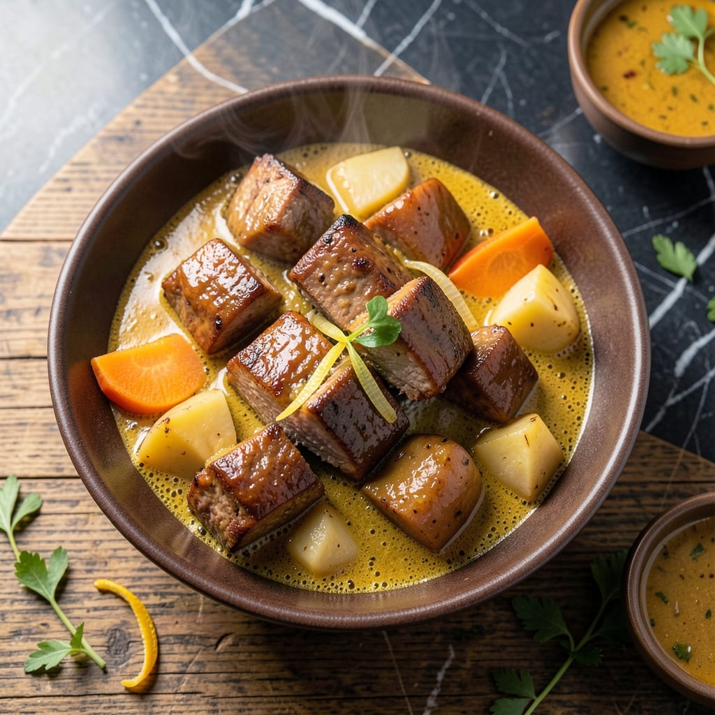 Golden Curry Recipe Pork: Japanese-Style Simmered Tender Pork