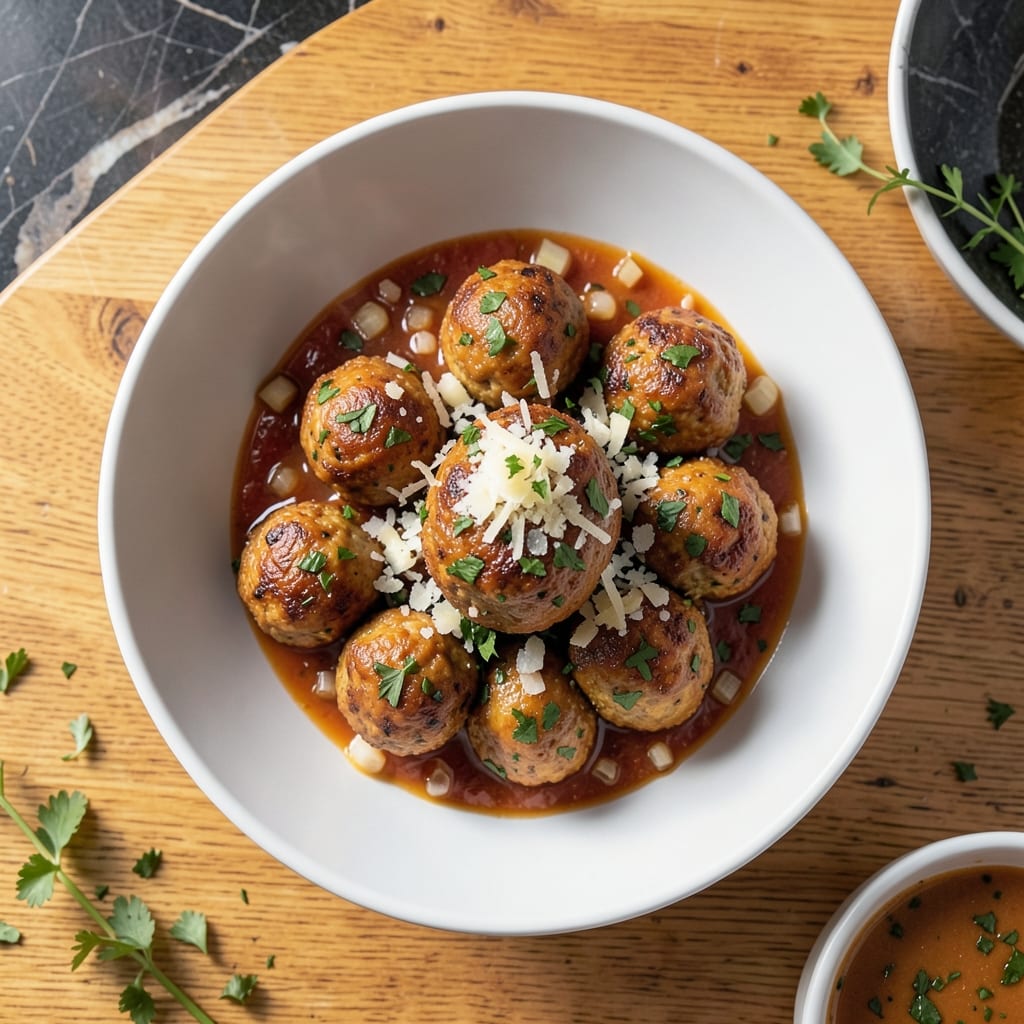 Amylu Chicken Meatballs Recipe: Herb-Infused Bites With Juicy Centers