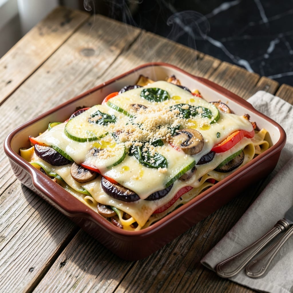 Vegetarian Lasagna Recipe White Sauce: Layered Garden Freshness