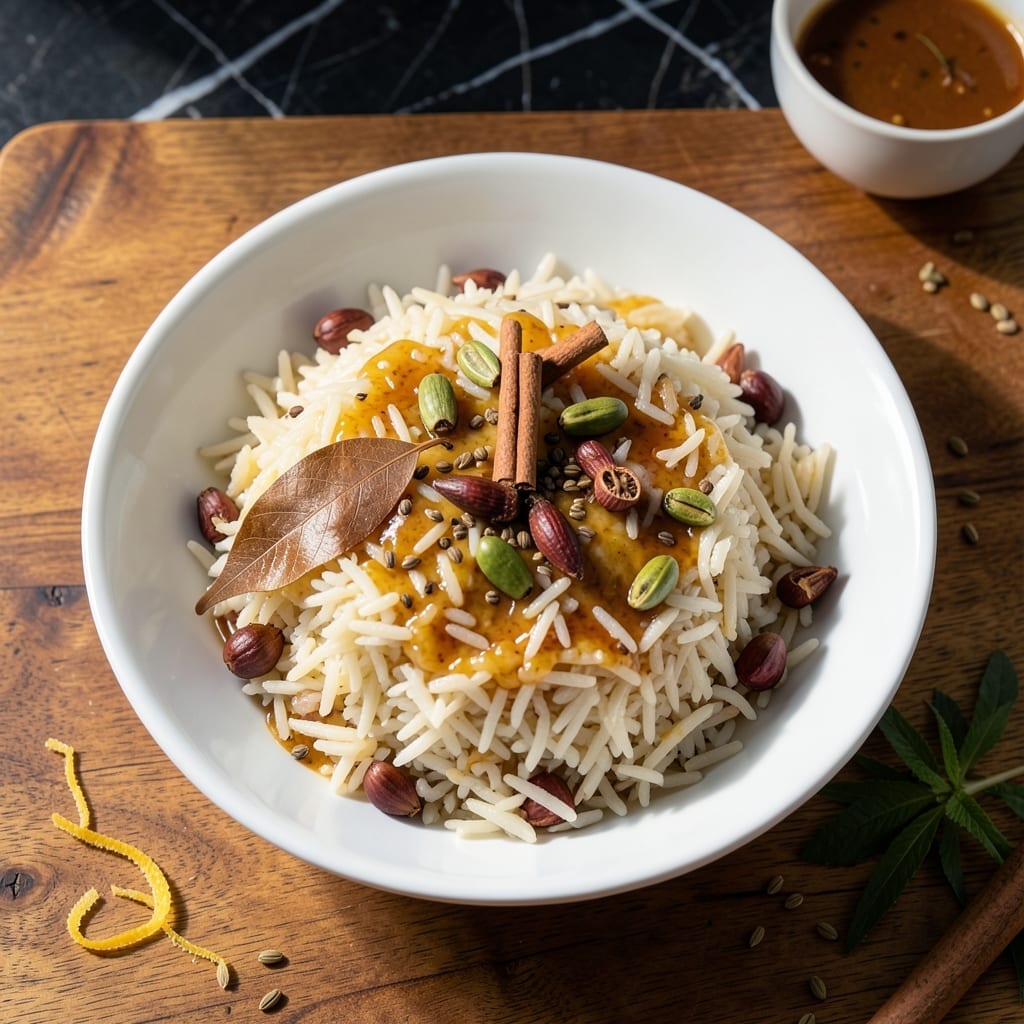 Ghee Rice Recipe Hebbar's Kitchen: Fragrant Basmati WithGolden Clarified Butter