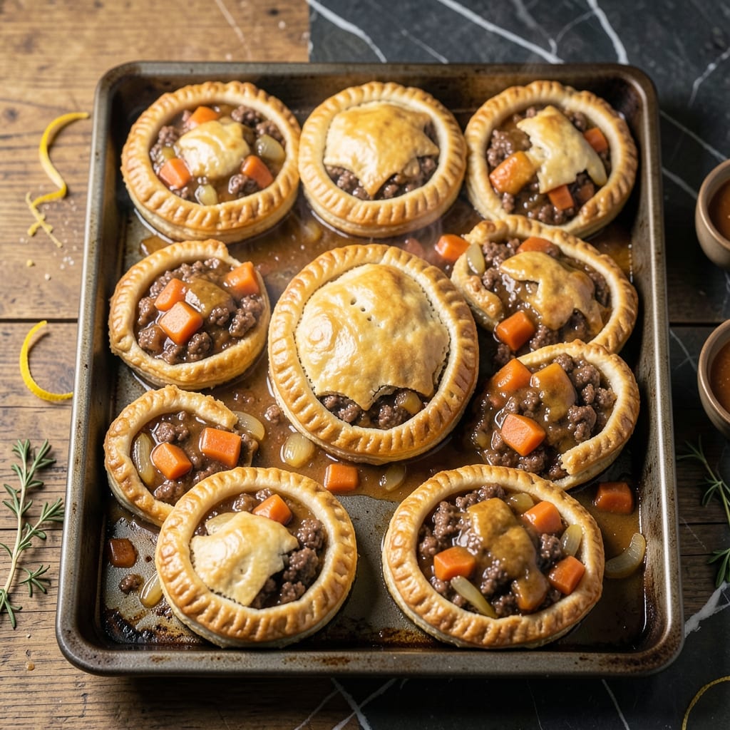 Aussie Meat Pies Recipe: Flaky Pastry With Savory Beef Filling