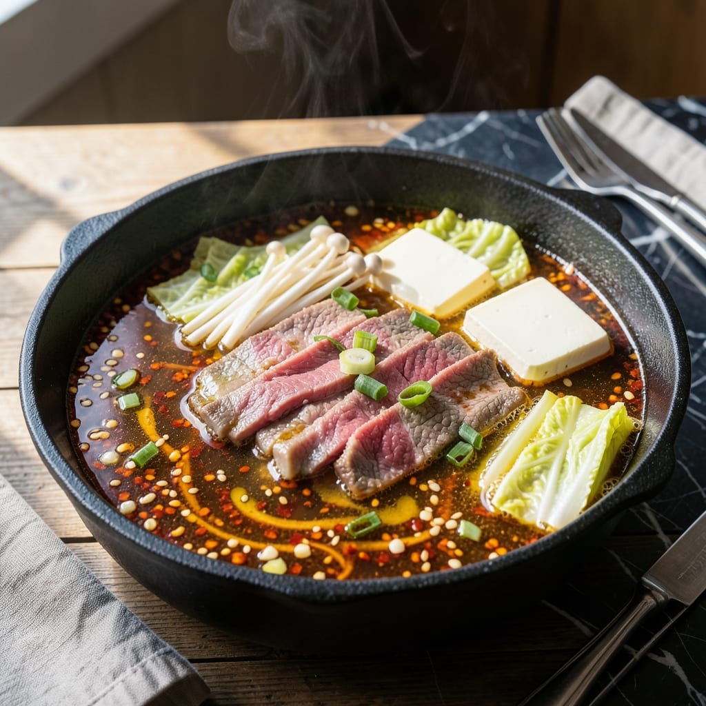 Korean Hot Pot Recipe at Home: Communal Spicy Seafood and Vegetable Feast