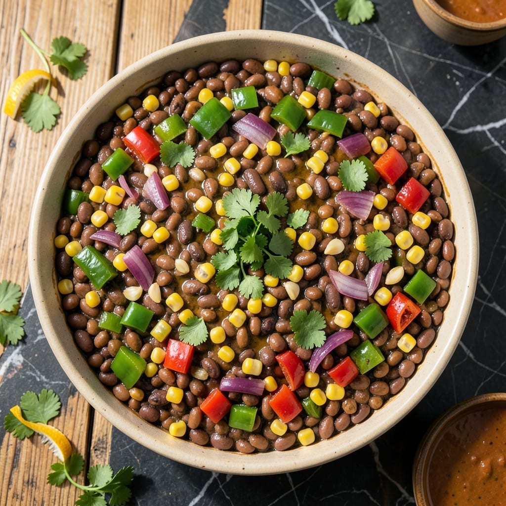 Mexican Bean Casserole Recipe Vegetarian: Layered Tex-Mex Flavor in One Pan