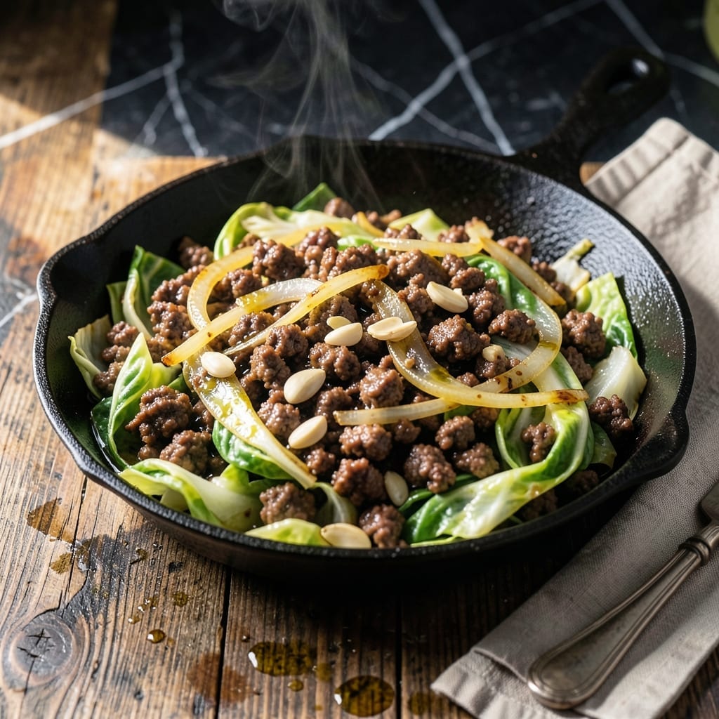 Dirty Cabbage Recipe With Ground Beef: Hearty Skillet Meal With Bold Flavors