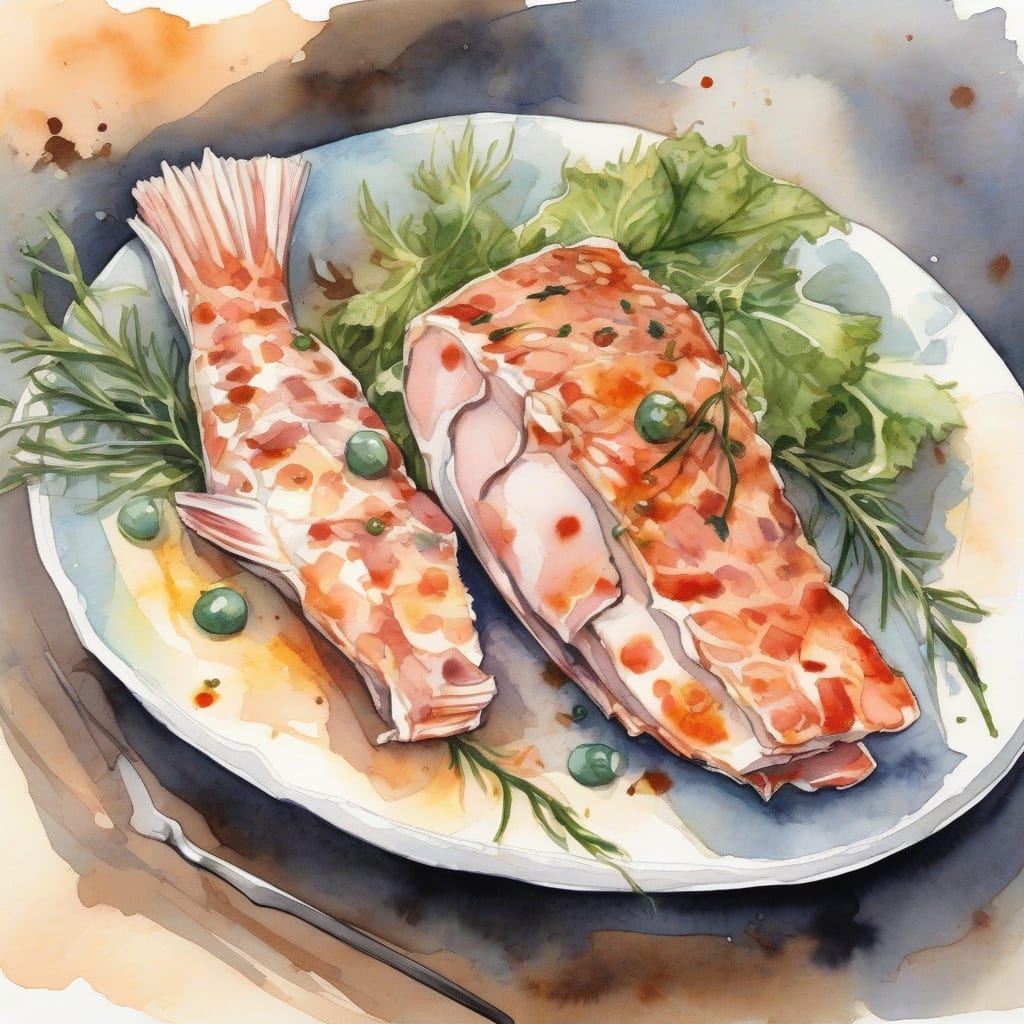 lingcod meat cooked