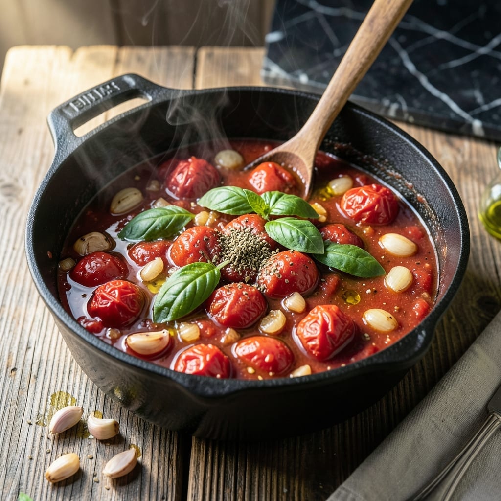 Homemade Tomato Sauce Recipe With Fresh Tomatoes: Garden-Ripe Flavor in Every Spoon