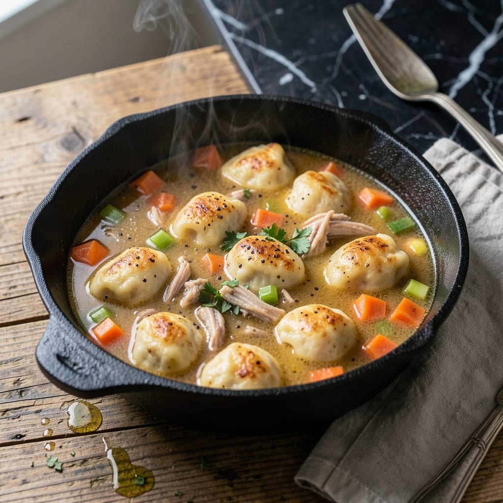 Drop Dumpling Recipe for Chicken and Dumplings: Pillowy Clouds in Savory Broth