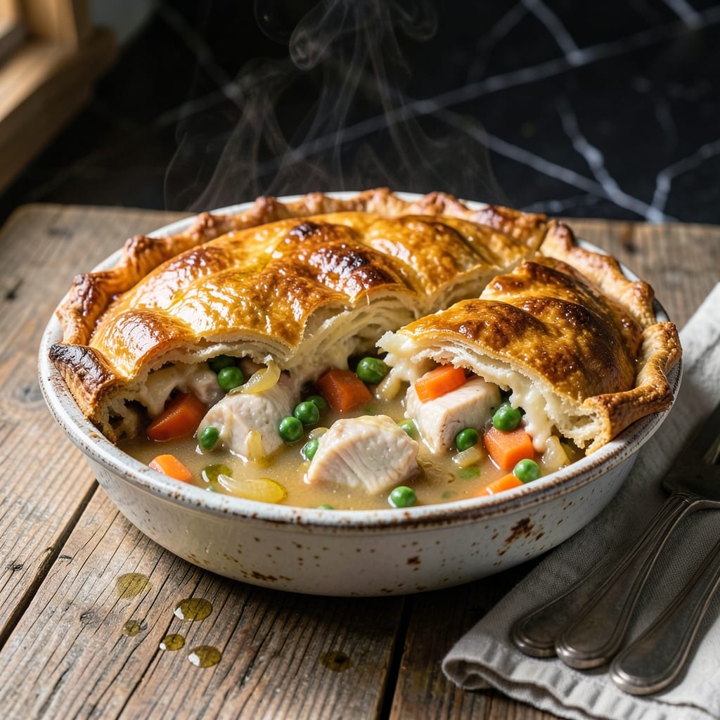 Pot Pie Recipe With Frozen Crust: Flaky Layers Over Savory Filling