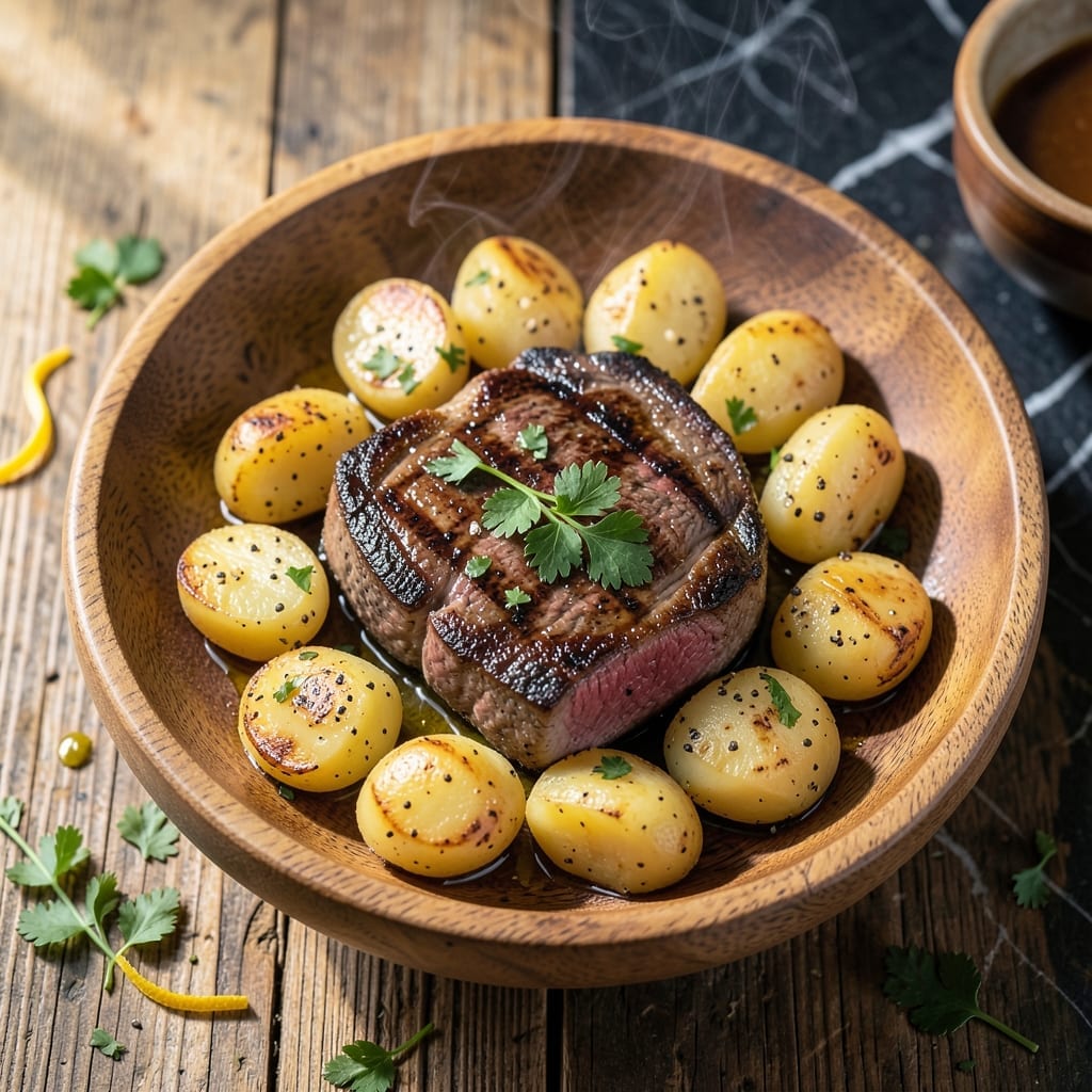 Grilled Steak and Potato Salad Recipe: Smoky Char Meets Creamy Potatoes Grilled Steak and Potato Salad Recipe: Smoky Char Meets Creamy Potatoes