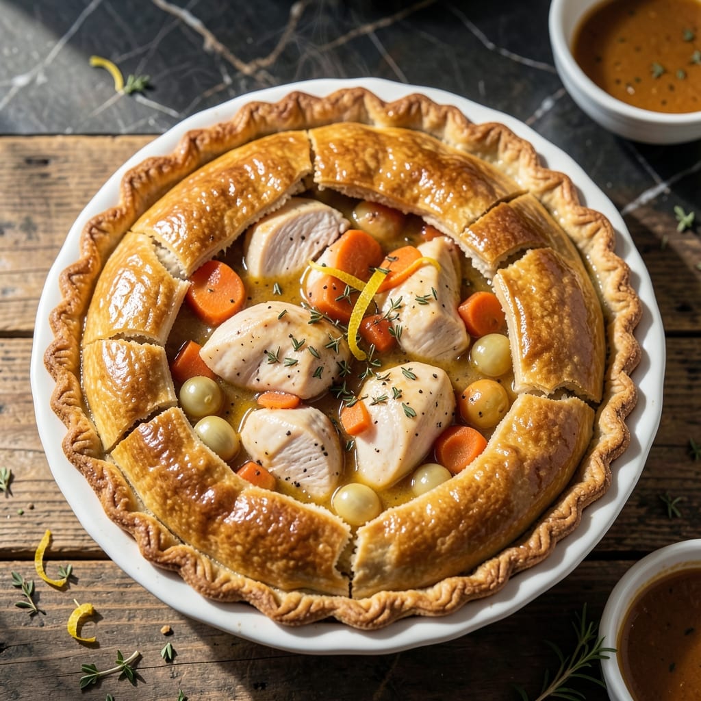 Homemade Chicken Pot Pie Recipe With Homemade Crust: Flaky Golden Layers Over Hearty Fillings