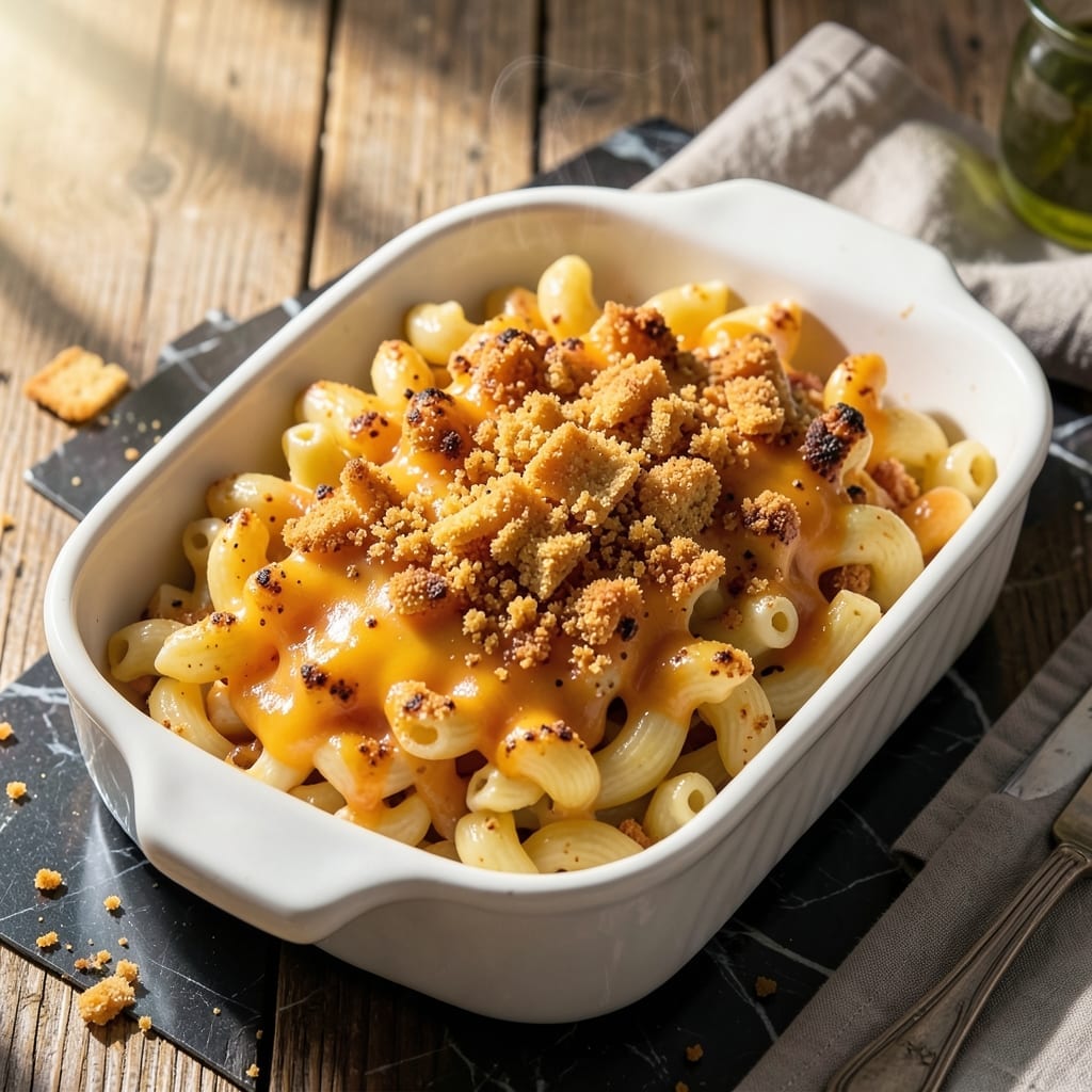 Macaroni And Cheese Recipe With Ritz Crackers: Buttery Crumb Topping for Extra Crunch