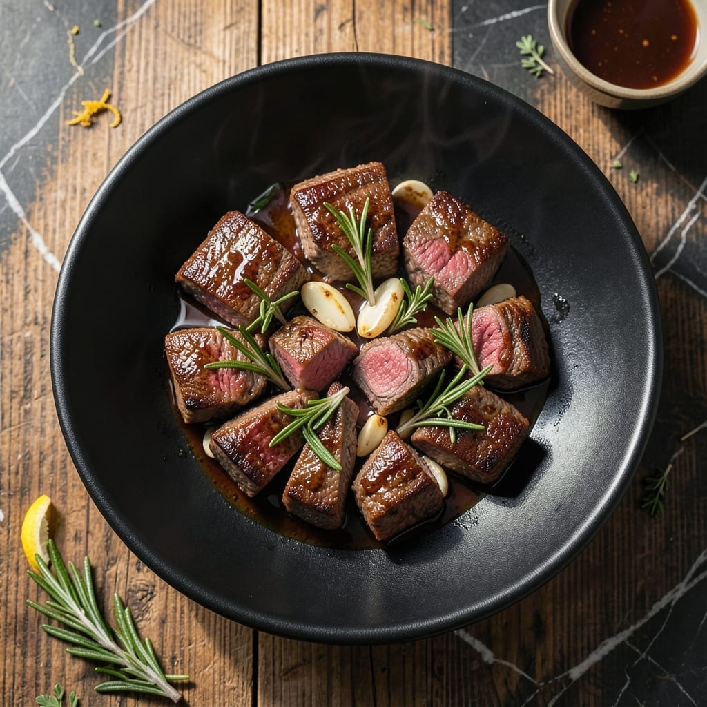 Barbecue Steak Tips Recipe: Garlic-Herb Marinated Bites Barbecue Steak Tips Recipe: Garlic-Herb Marinated Bites