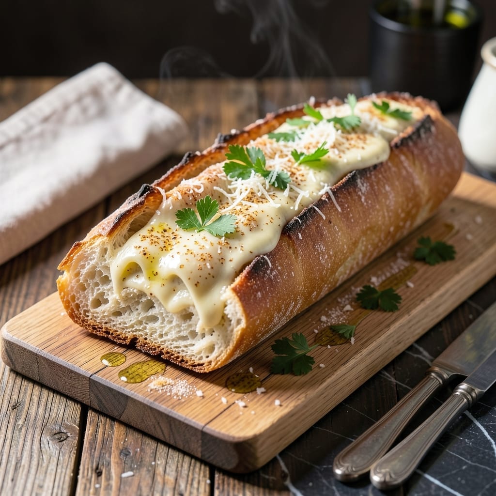 Garlic Bread Recipe With Garlic Powder: Crusty Edges and Buttery Layers