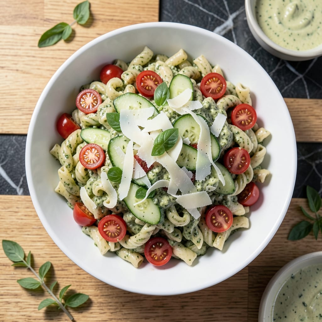 Costco Pesto Pasta Salad Recipe: Fresh Basil and Parmesan Delight