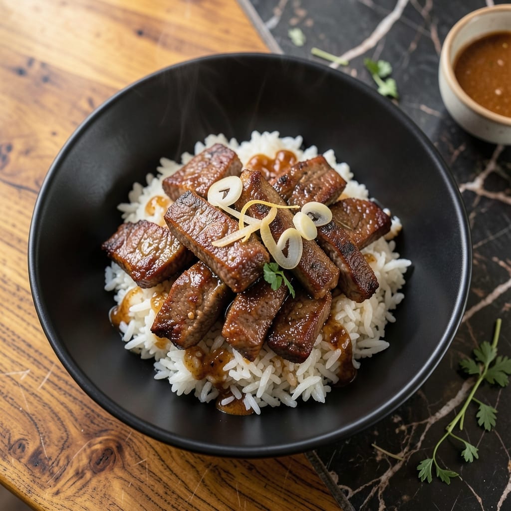 Recipe for Beef Strips and Rice: Stir-Fried Savory Bites Over Fluffy Grains