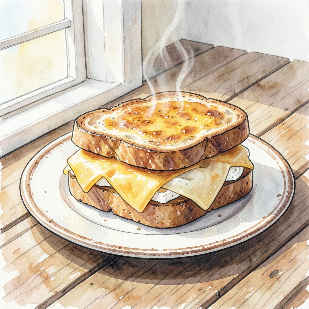 Comprehensive 3 cheese grilled cheese recipe visual reference