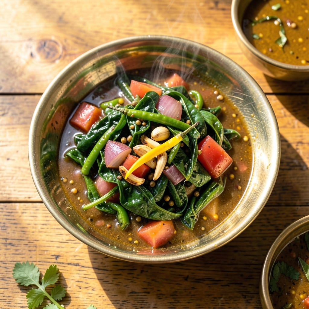 Gongura Curry Recipe Andhra Style: Tangy Sorrel Leaves in Spicy Tamarind Gravy