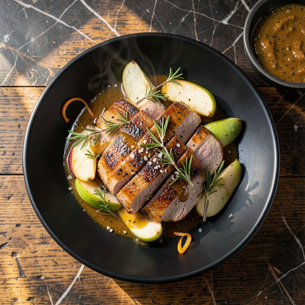 Recipe For Pork Loin With Apples: Sweet and Savory Herb-Crusted Roast