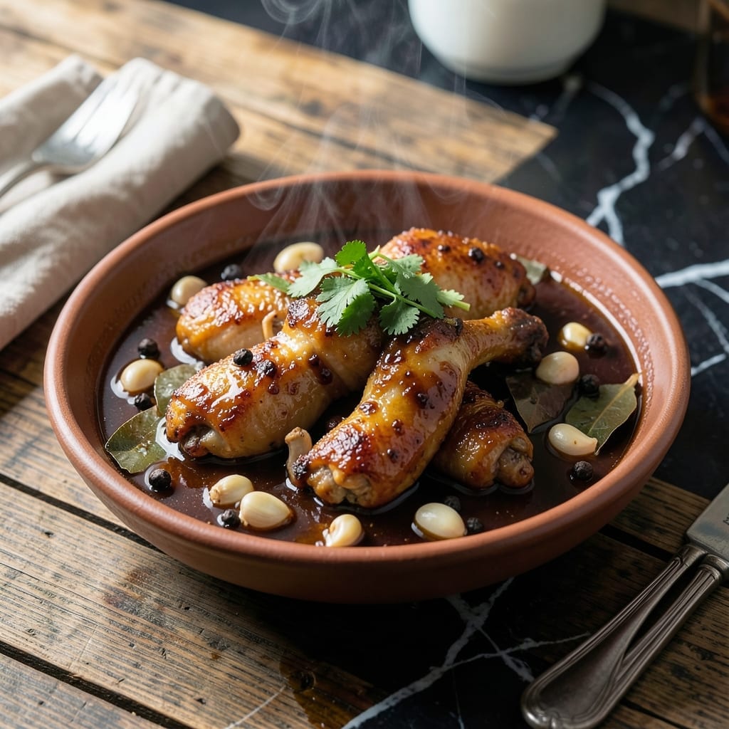 Recipe For Chicken Adobo Filipino Version: Tangy Vinegar-Soy Braised Delight