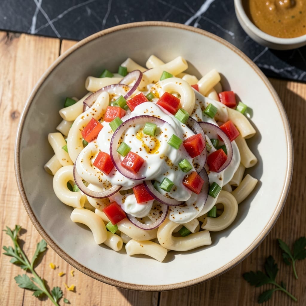 Macaroni Salad Recipe No Mayo: Tangy Vinegar-Based Freshness