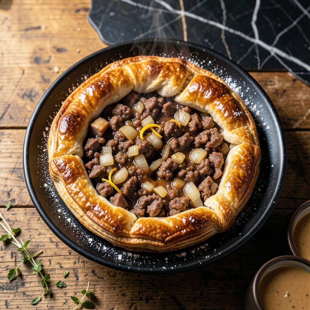 Meat Pie Recipe in UK: Flaky Pastry With Rich Savory Filling