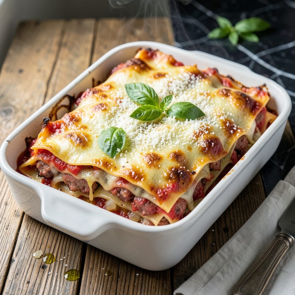Lasagna Recipe With Pork Sausage: Rich Herb-Infused Layers of Comfort