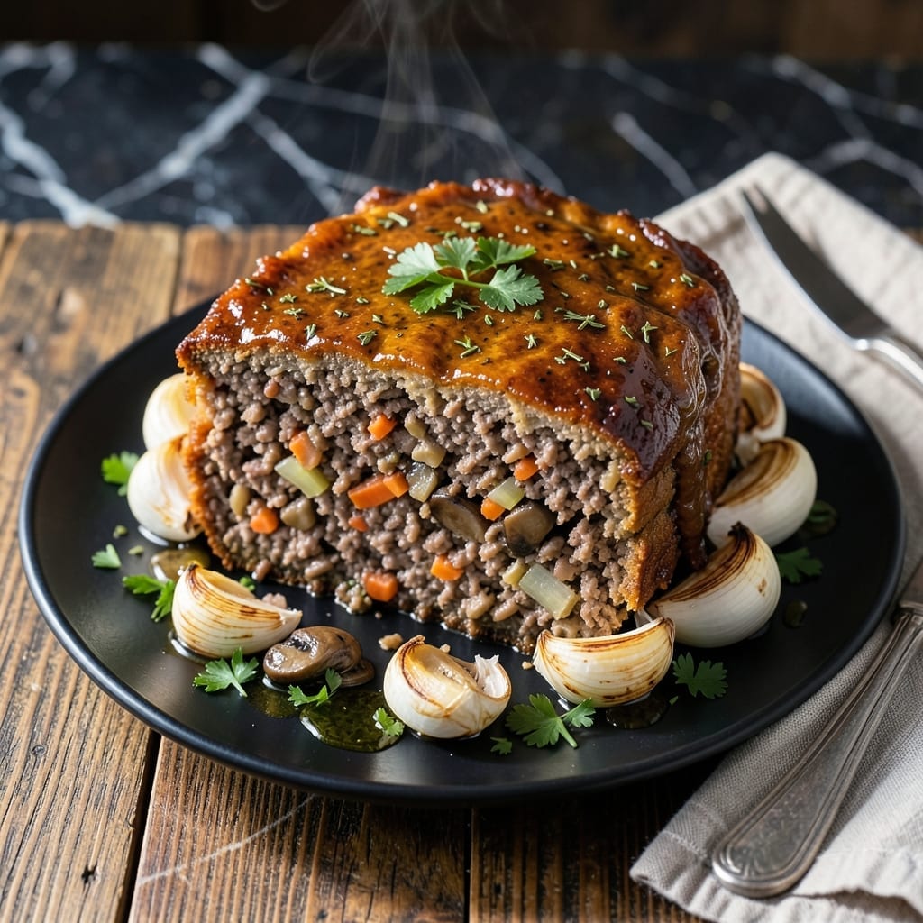 Meatless Meatloaf Recipe Vegan: Savory Lentil and Mushroom Centerpiece