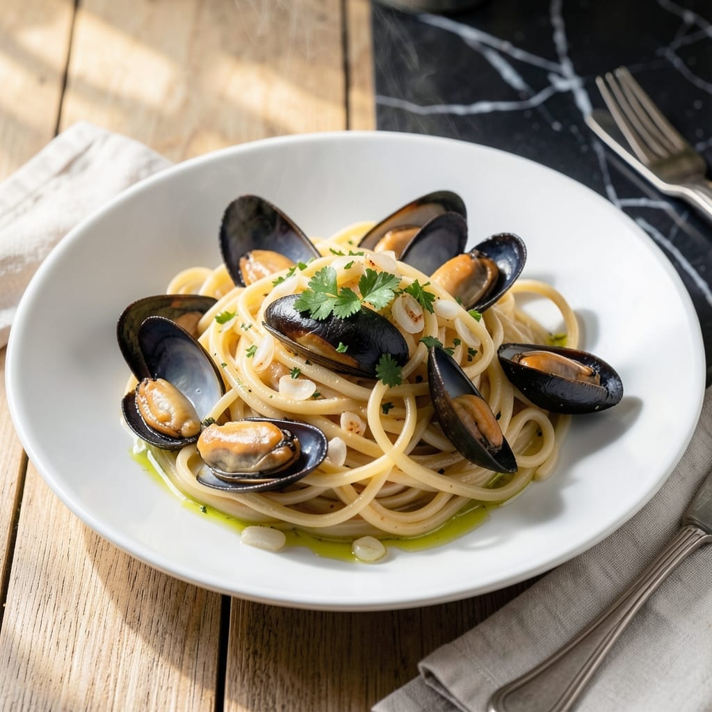 Mussels Recipe Pasta: Garlic-White Wine Infusion With Al Dente Noodles