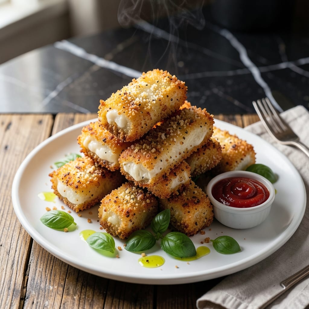 Fried Mozzarella Recipe Air Fryer: Golden Crispy Bites in Minutes