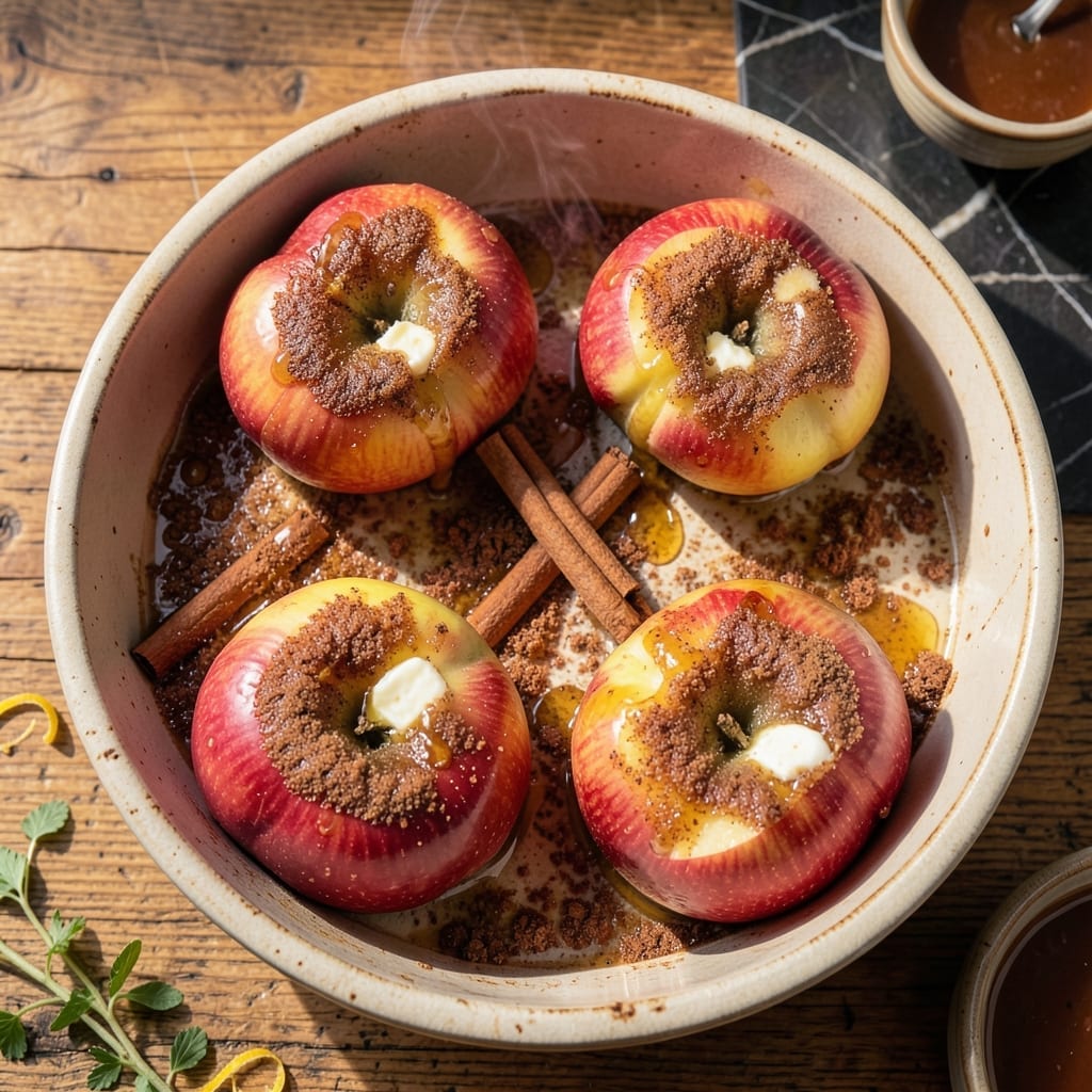 Recipe for Baked Apples in Oven: Warm Spiced Dessert with Caramelized Centers