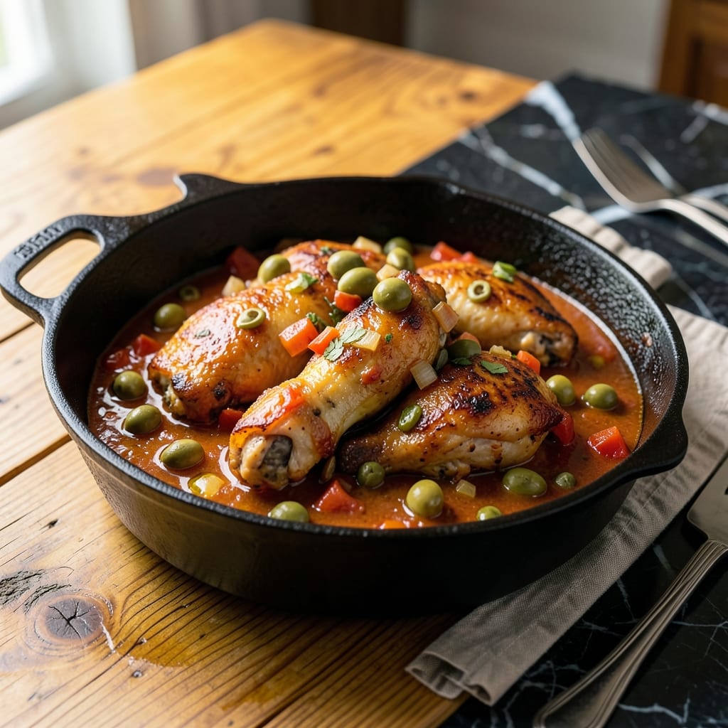 Recipe for Pollo Guisado Puerto Rican Style: Slow-Simmered Island Flavors