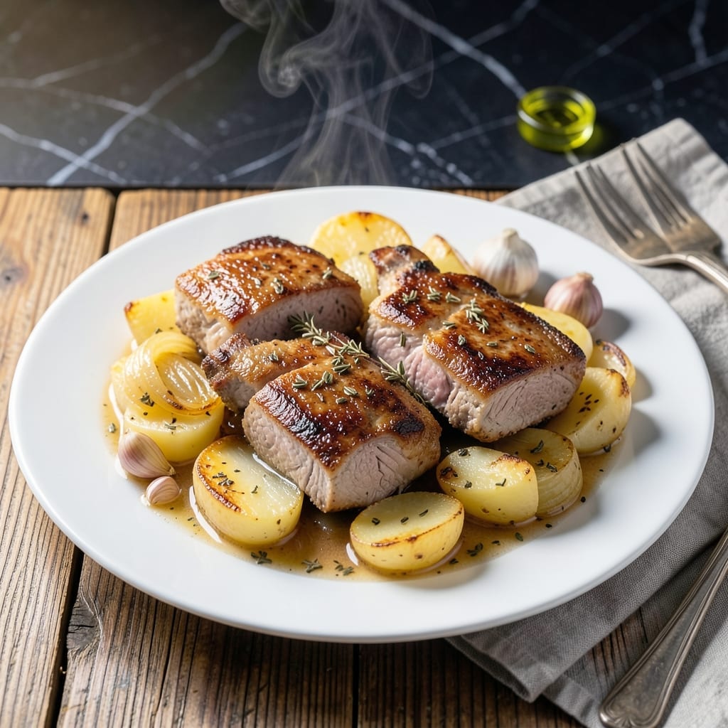 Recipe for Pork Chops in Slow Cooker With Potatoes: Hands-Off Herb-Infused Meal