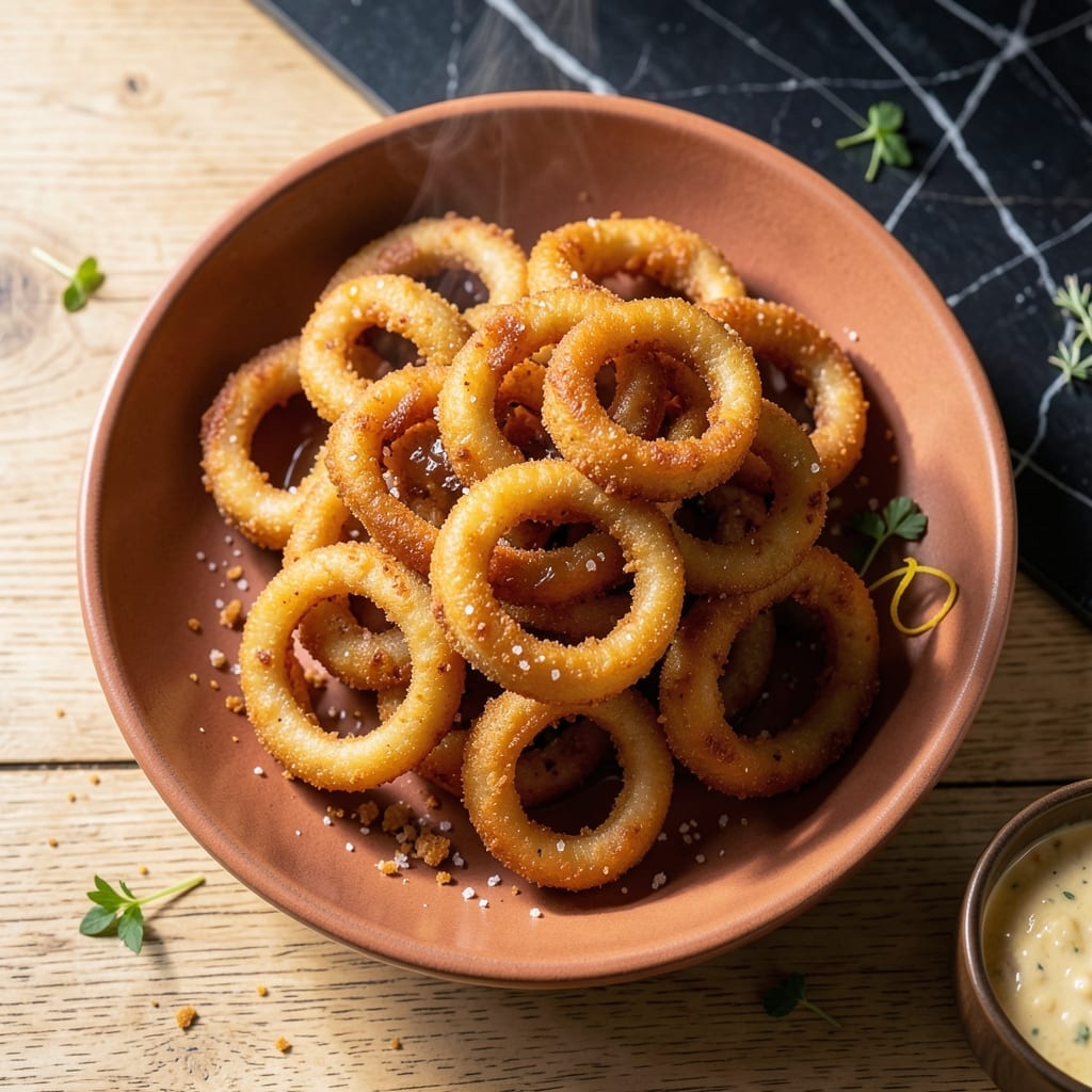 Onion Rings Recipe: Golden Crunch With Beer-Battered Crispiness