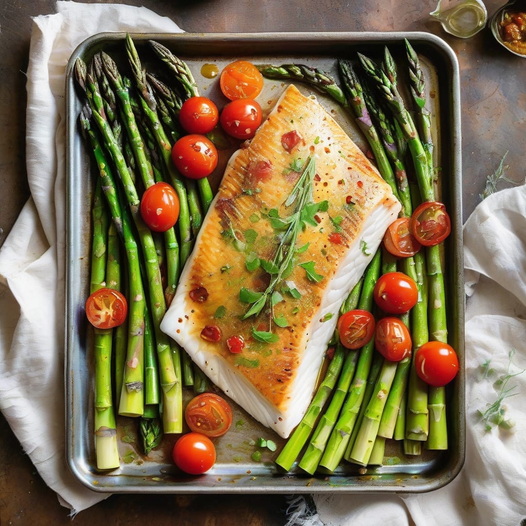 halibut sheet pan recipe