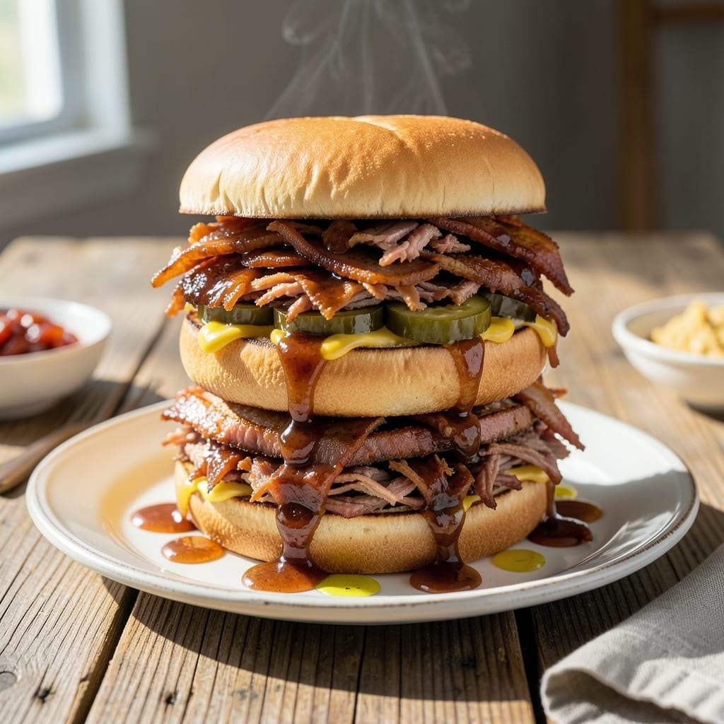 BBQ Ham Sandwiches Recipe Crock Pot: Slow-Cooked Smoky Sweetness on Soft Buns