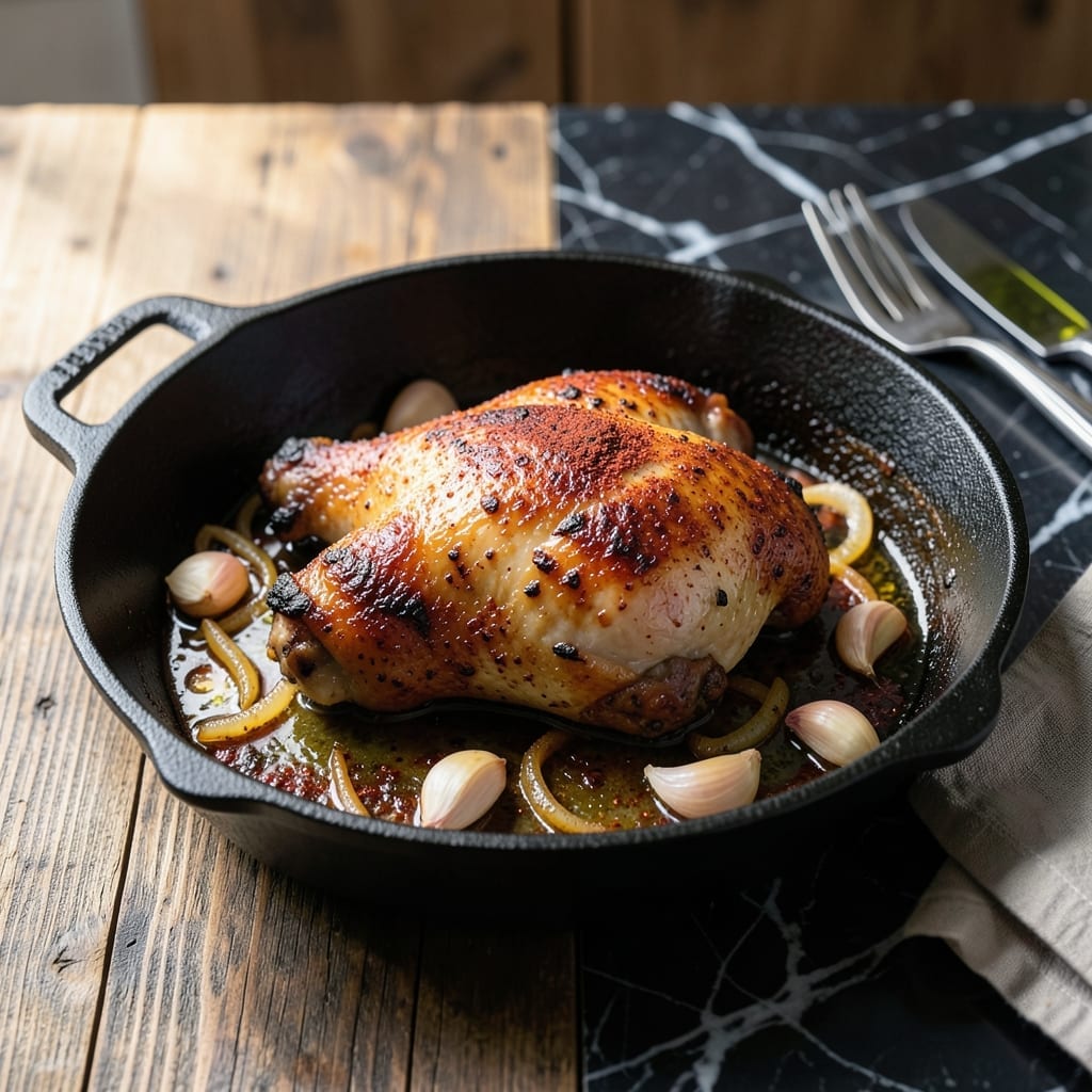 Cast Iron Chicken Thigh Recipe: Crispy Skin and Savory Depth