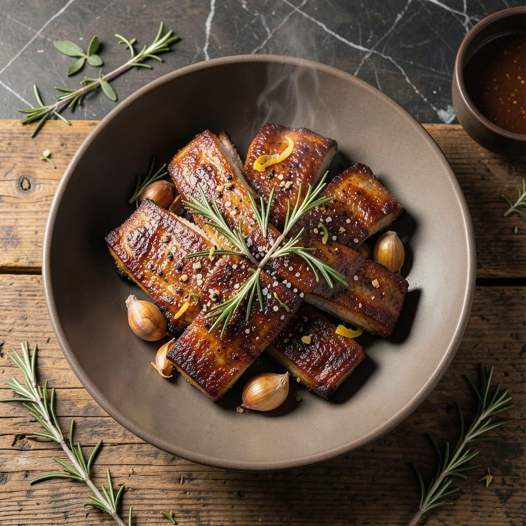 Boneless Pork Ribs Recipe Without BBQ Sauce: Herb-Crusted Oven-Baked Tenderness