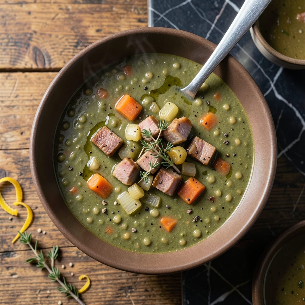Split Pea Soup Recipe With Ham: Slow-Simmered Rustic Heartiness Split Pea Soup Recipe With Ham: Slow-Simmered Rustic Heartiness