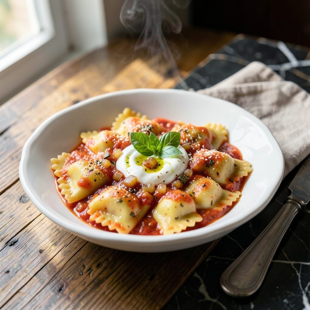 Cheese Ravioli Sauce Recipe: Rich Tomato and Cream Blend
