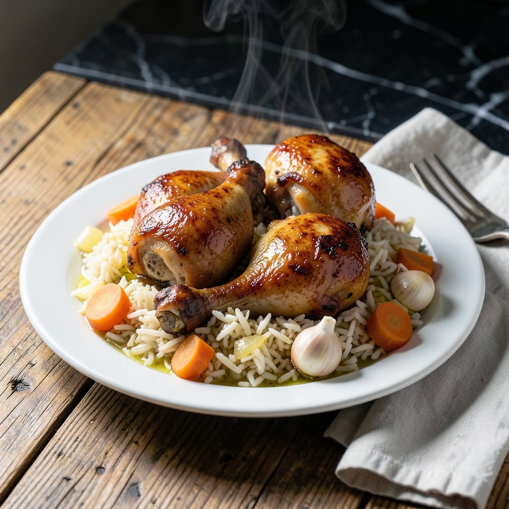 Boiled Chicken Legs and Rice Recipe: Simple One-Pot Comfort