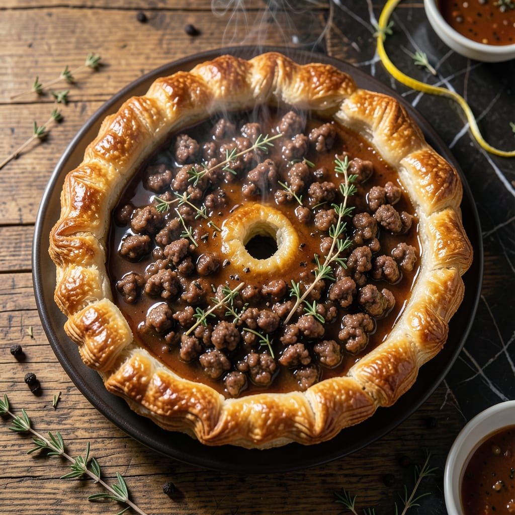 French Meat Pie Recipe Traditional: Rustic Savory Filling in Flaky Pastry