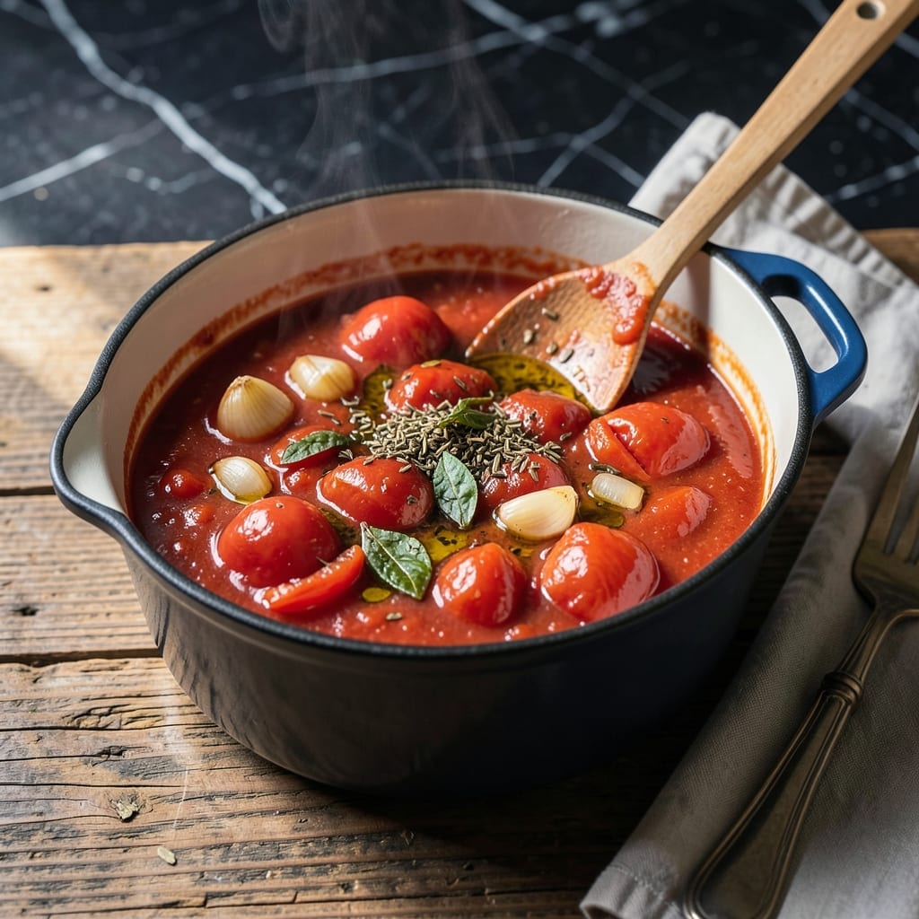 Tomato Pasta Sauce Recipe From Scratch: San Marzano Sweetness in Every Simmer