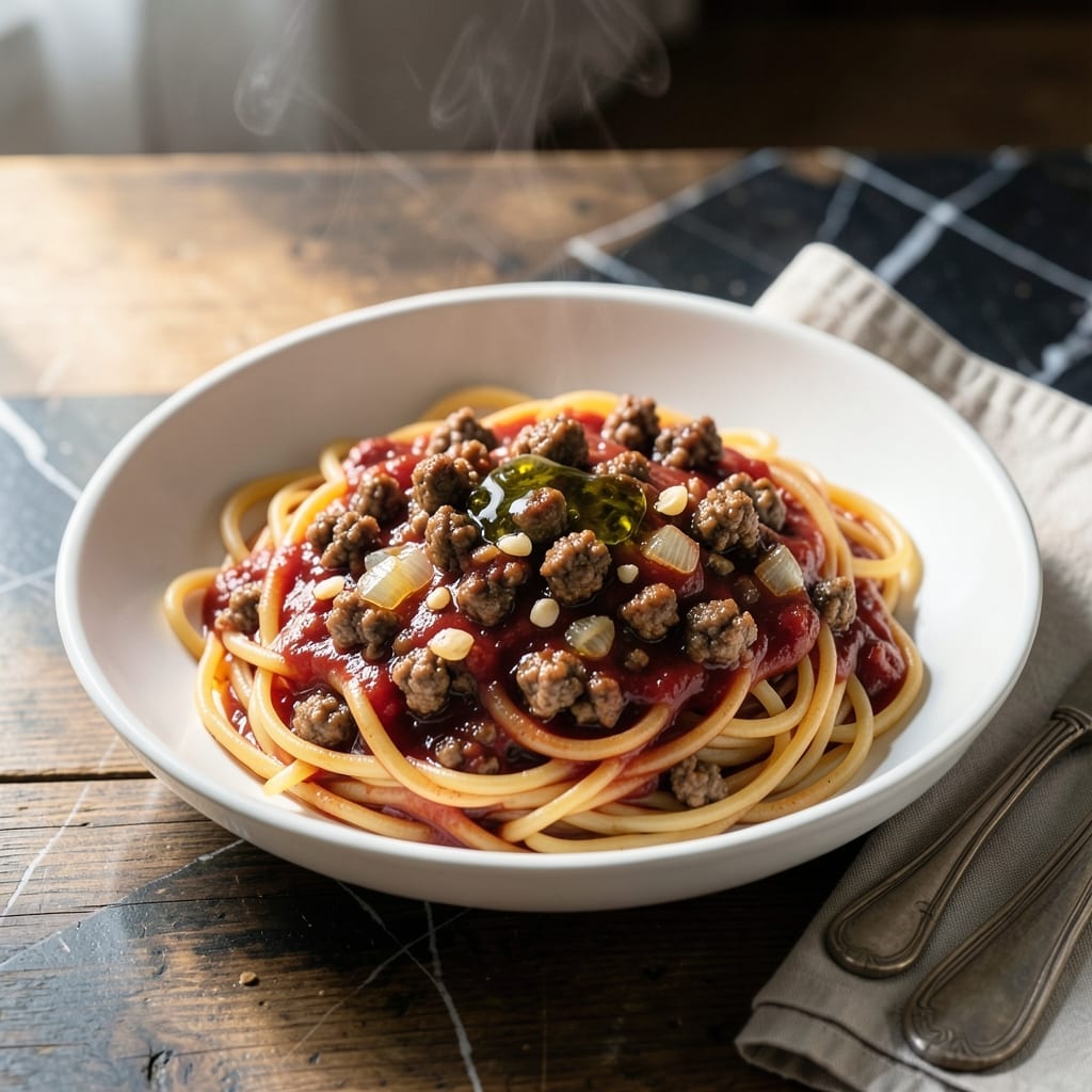 Spaghetti Recipe With Ground Beef and Jar Sauce: Weeknight-Friendly Family Meal
