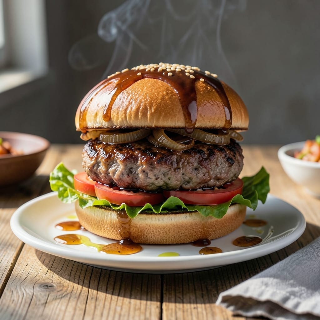 Barbecue Pork Burger Recipe: Smoky Sweetness in Every Bite