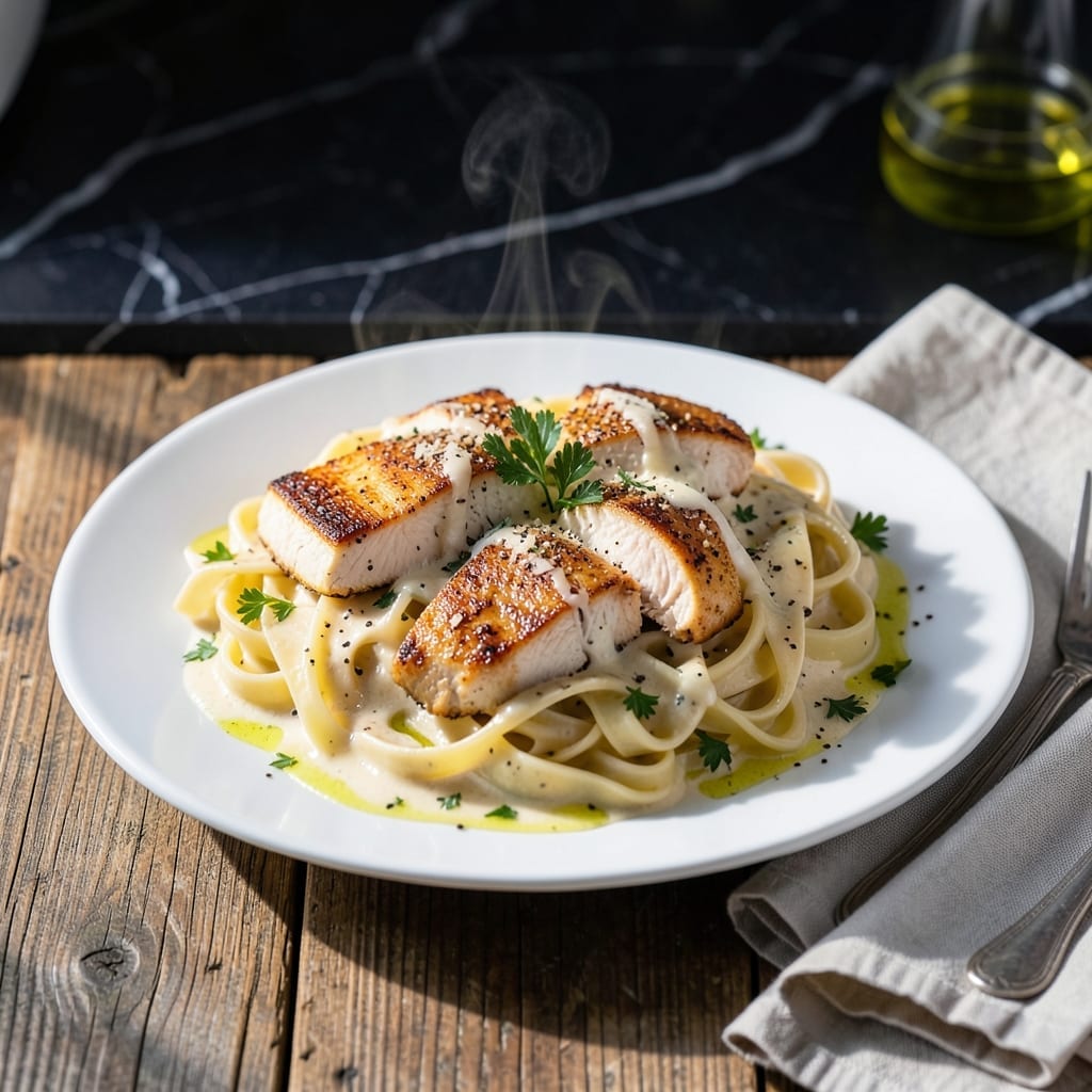 Chicken Alfredo Recipe with Cream Cheese: Rich and Velvety Sauce with Tender Pasta