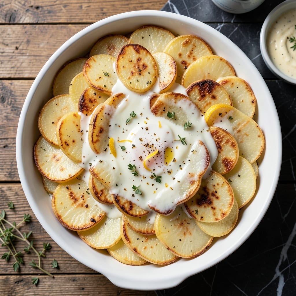 Quick And Easy Scalloped Potatoes Recipe Without Cheese: Creamy Layers With Herb Infusion