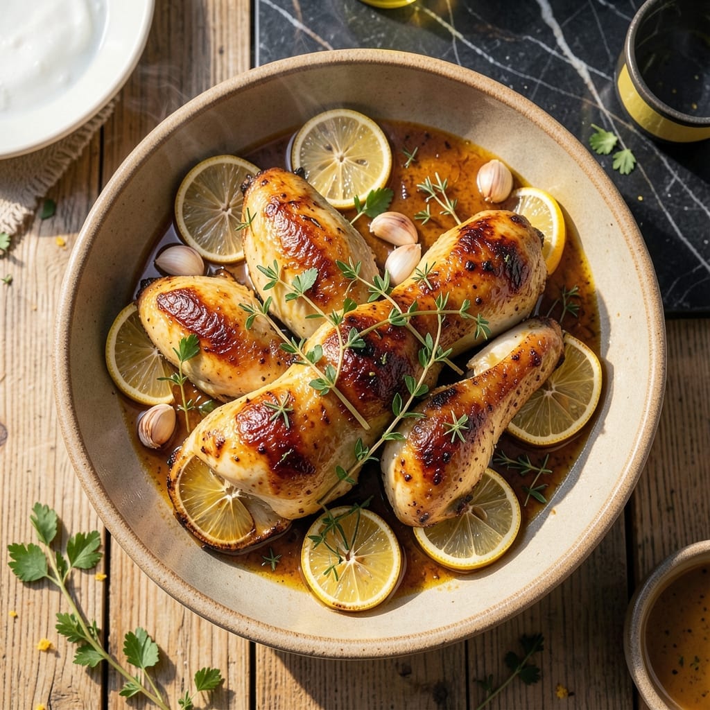 Lemon Chicken Recipe Oven: Zesty Bake With Garlic Herb Crust