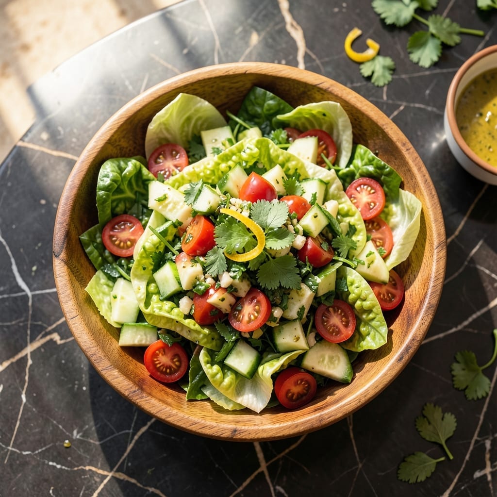 Ethiopian Salad Recipe: Fresh Herbs and Zesty Lime Dressing